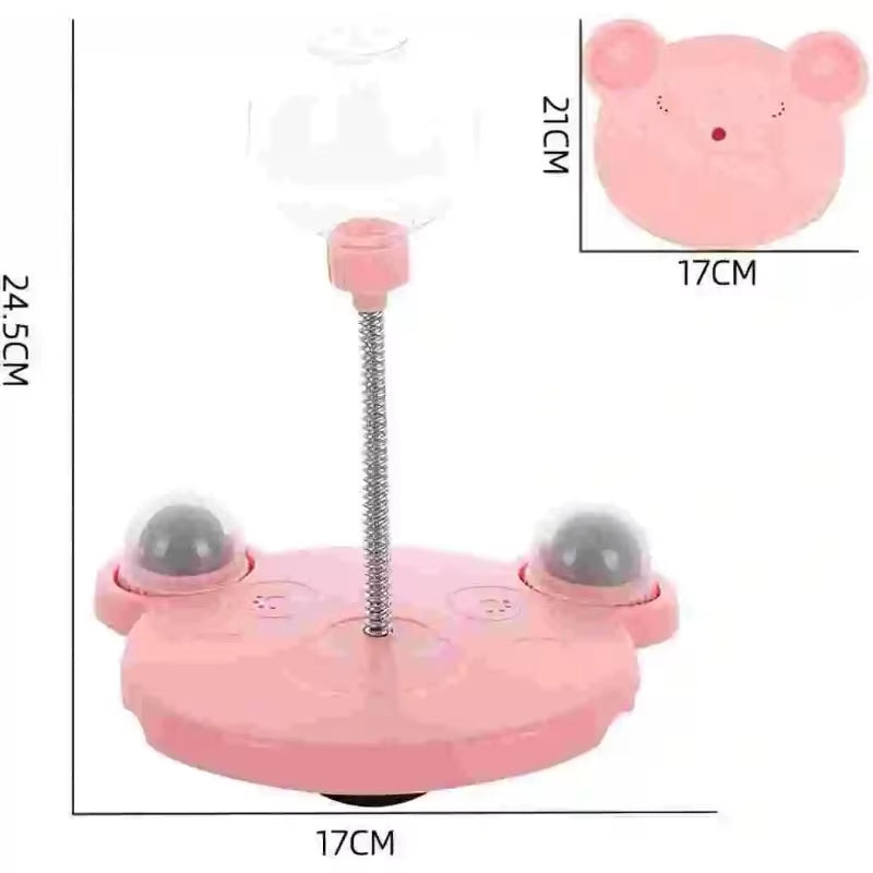 Wobbly treat dispenser dog toy shown standalone
