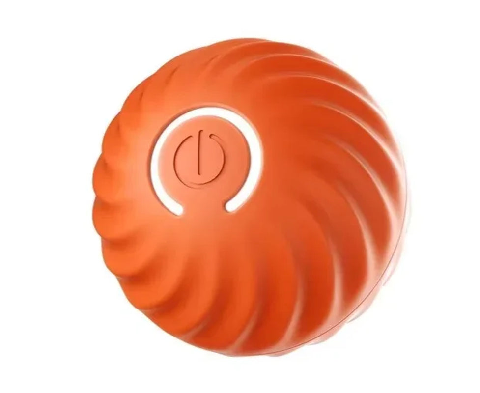 Blue intelligent gravity jump ball for dogs, interactive rolling pet toy