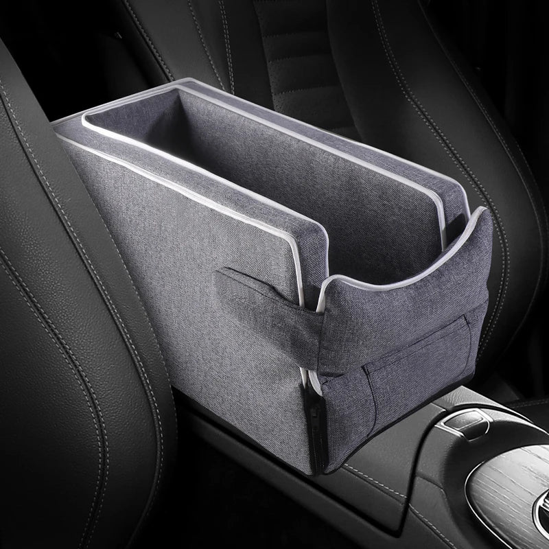 Car Center Console Pet Bed Mat Fiber Pet Safety Seat Essential for Cat & Do Travel Small Pet Car Carriernon-Slip Pet Car S