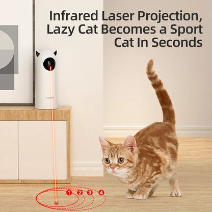 Close-up of automatic cat laser toy spinning mechanism