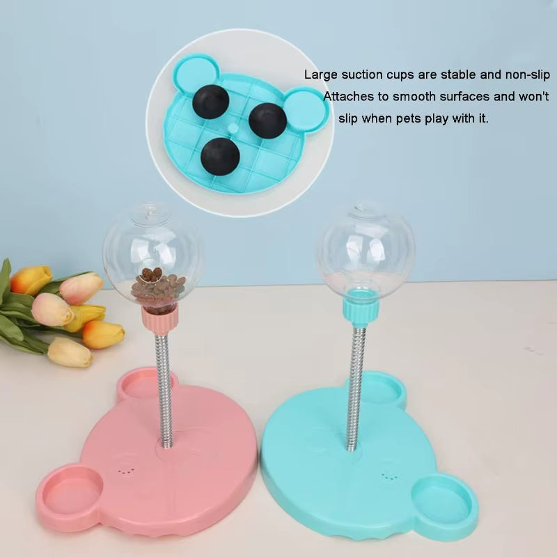 Wobbly treat dispenser dog toy shown standalone