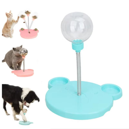 Wobbly treat dispenser dog toy front view