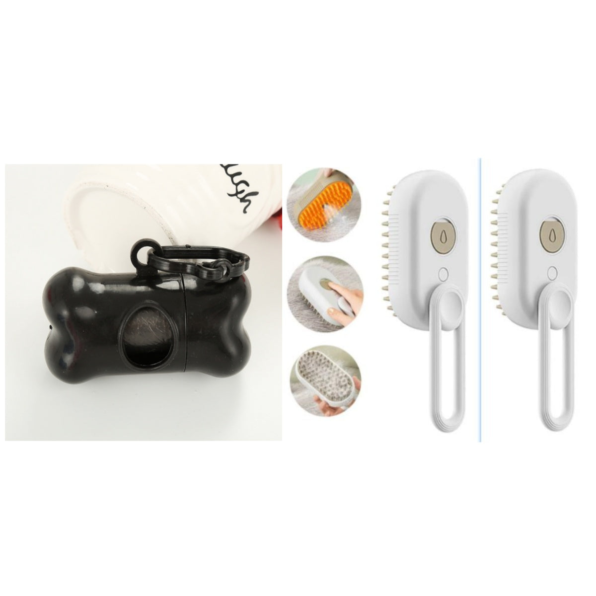 Dog fur detangled using electric steam pet brush