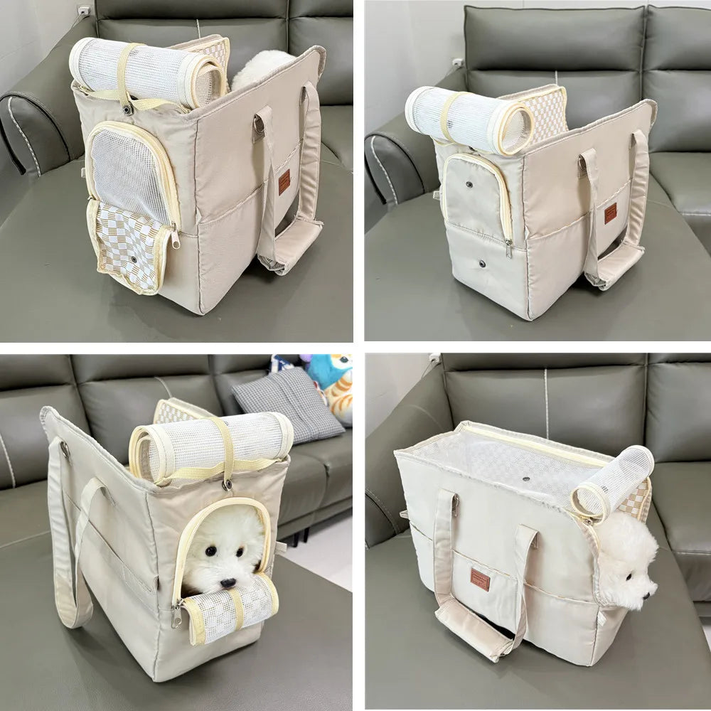 portátil bolso hombro mascota perro