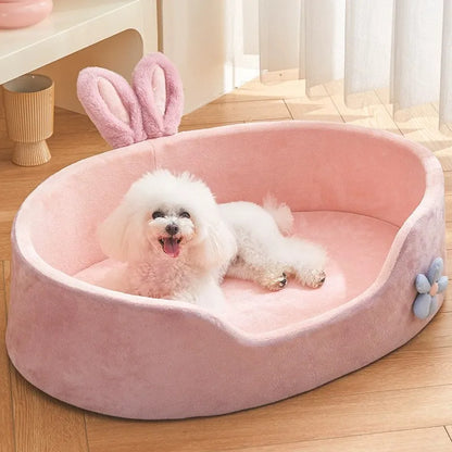 Removable Washable Pet Bed with plush fabric