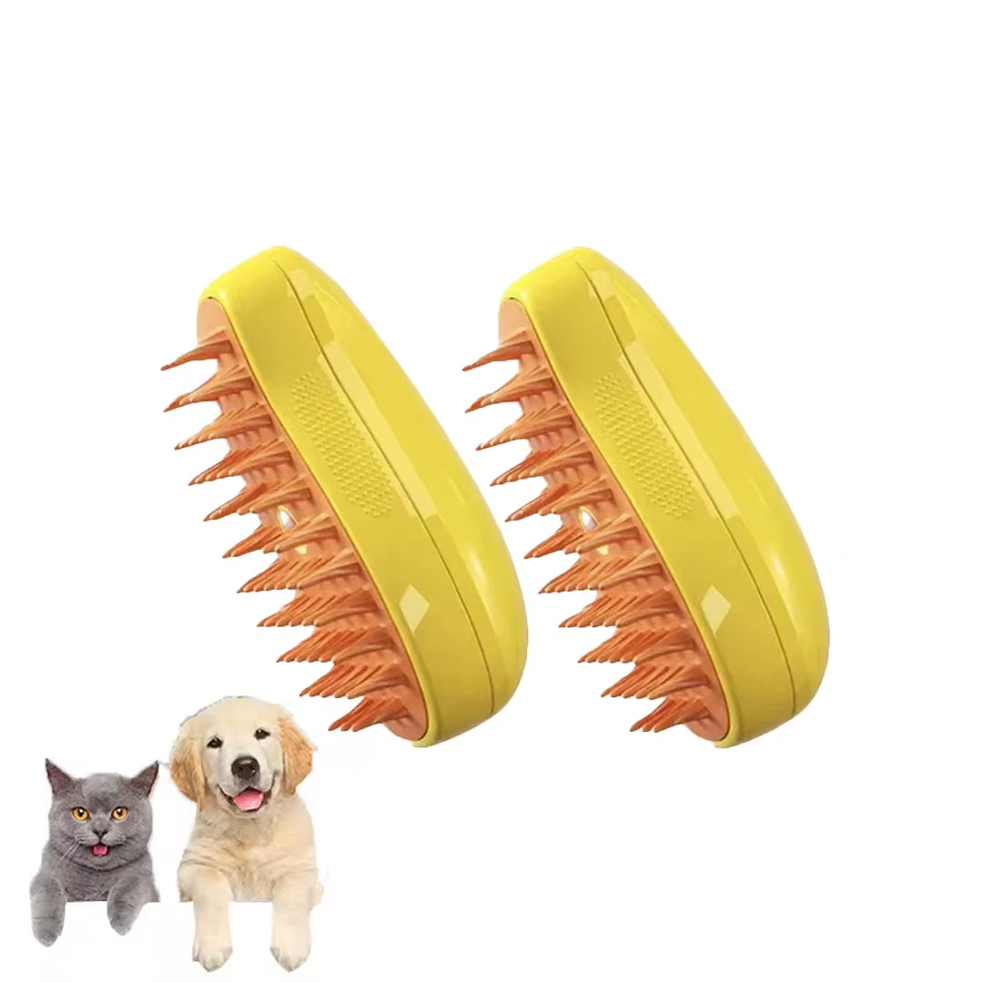 Pet grooming brush 3-in-1 steam massage comb for cats and dogs