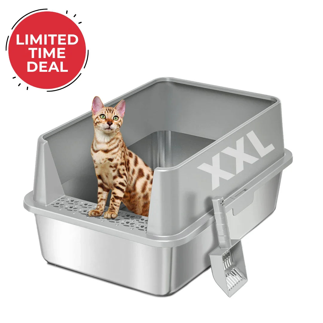 304 stainless steel cat litter box for multi-cat households