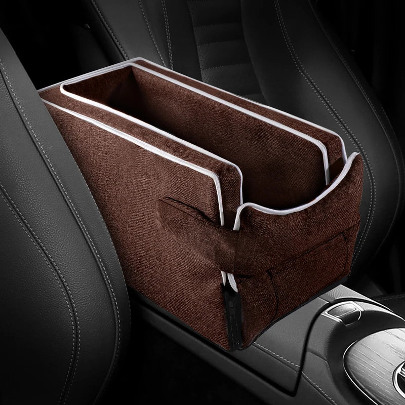 Car Center Console Pet Bed Mat Fiber Pet Safety Seat Essential for Cat & Do Travel Small Pet Car Carriernon-Slip Pet Car S