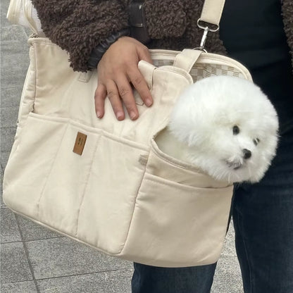 portátil bolso hombro mascota perro