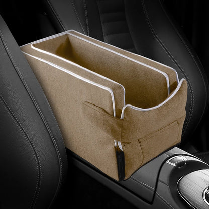 Car Center Console Pet Bed Mat Fiber Pet Safety Seat Essential for Cat & Do Travel Small Pet Car Carriernon-Slip Pet Car S